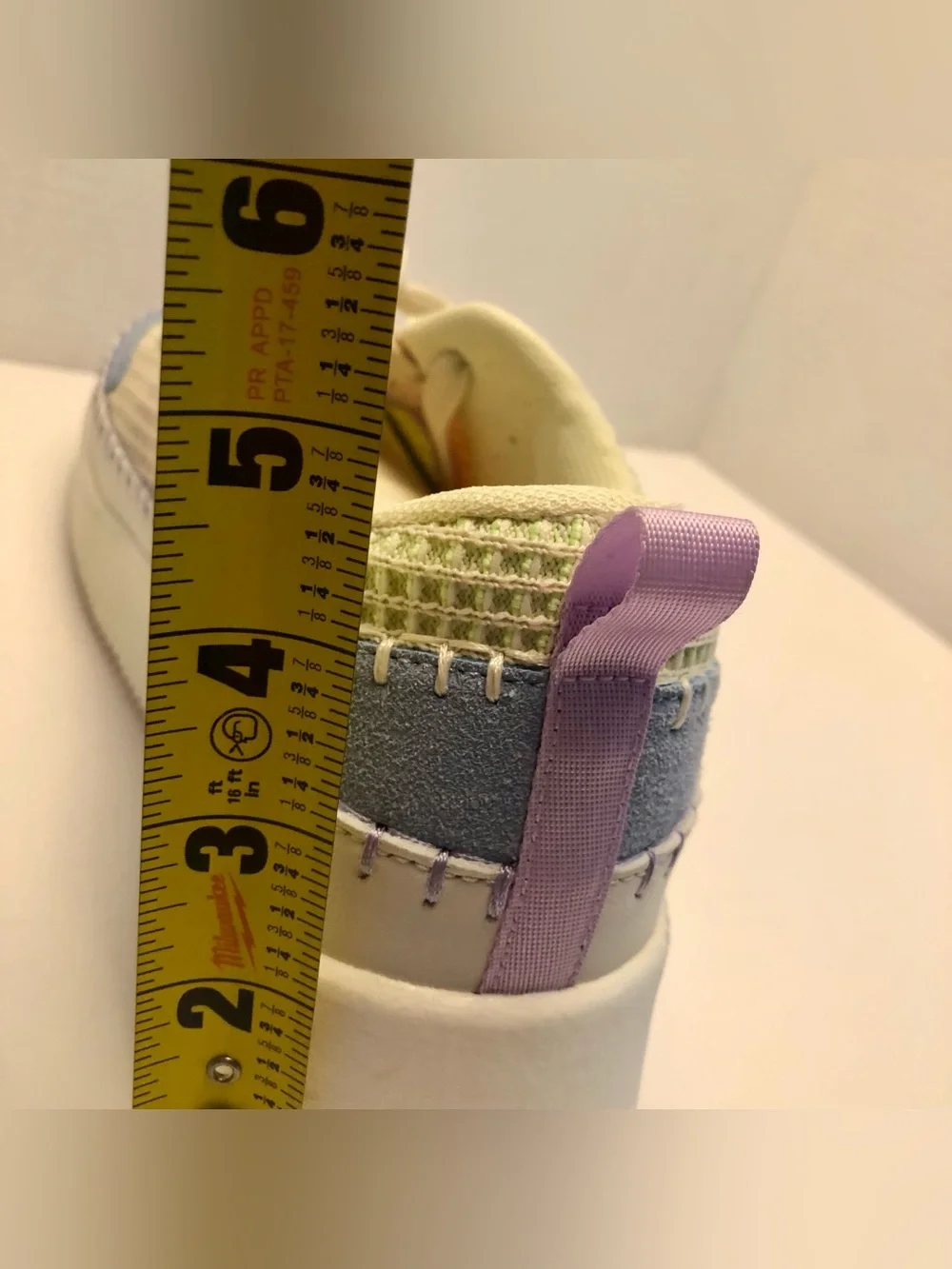 Nicole Miller Pastel Platform Sneakers Size 10 Rainbow Mesh Casual Shoes